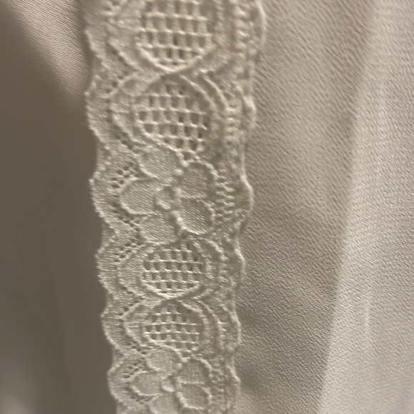 Swimsuit Floral lace 3/4 sleeve sheer coverup white size xxl new - Picture 3 of 7